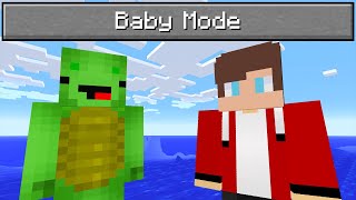 "BABY MODE" Difficulty Is Very Funny - Minecraft