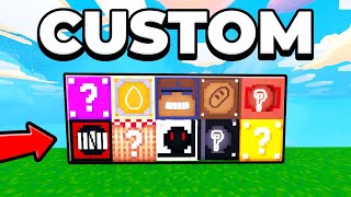 WE CUSTOMIZED LUCKY BLOCK ON ROBLOX BEDWARS!