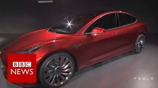 Tesla reveals 'affordable' Model 3 electric car - BBC News