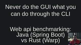 Web api benchmarking: Java (Spring Boot) vs Rust (Warp)