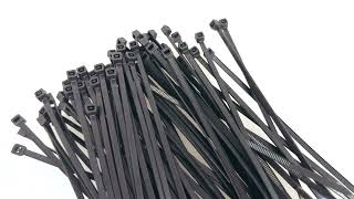 IB BASICS 3.6 mm x 150 mm Black Nylon Cable Ties Pack of 100