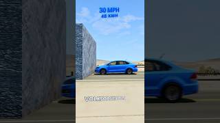Volkswagen Speed Crash Test 🚙 #shorts