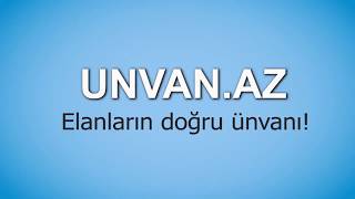 Unvan.az - Pulsuz Elanlar