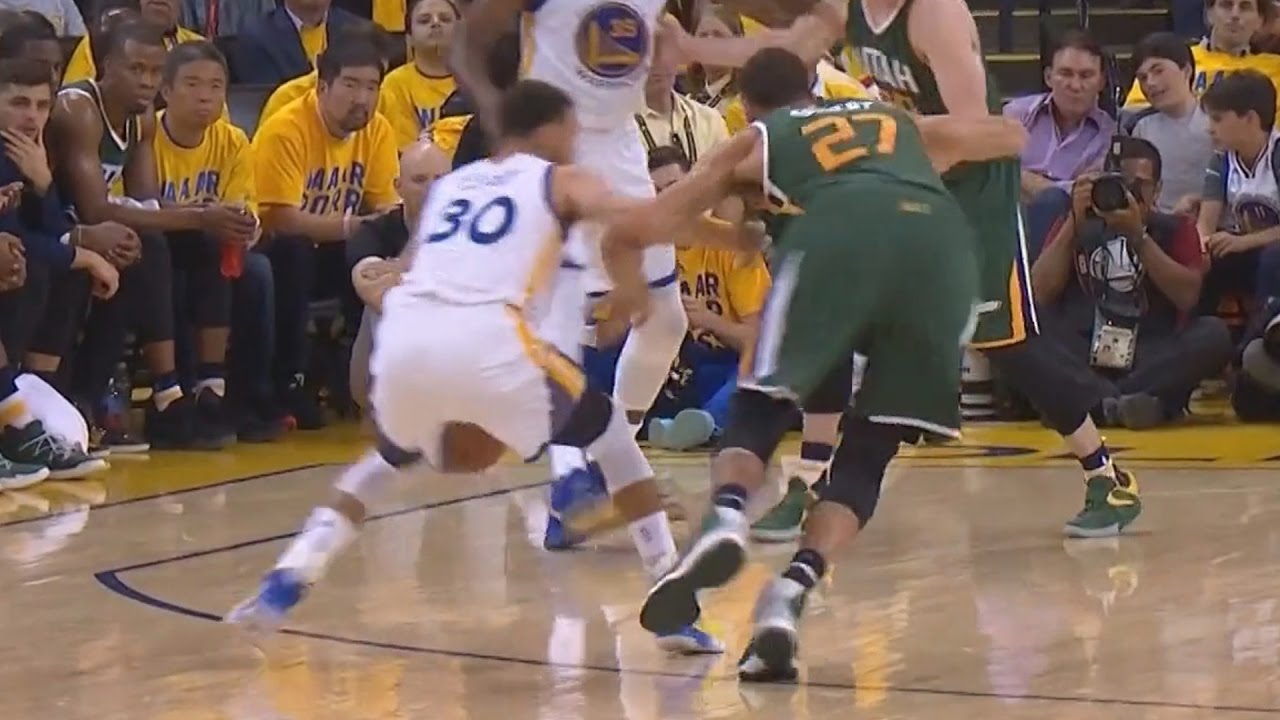 Stephen Curry Gives Rudy Gobert A Map! He's Spinning! Jazz Warriors ...