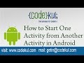 Android Tutorial 2019 - How to Start One Activity from Another Activity in Android