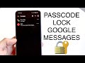 How To Passcode Lock Google Messages On ANY Android!