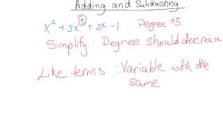 Simplifying Polynomials