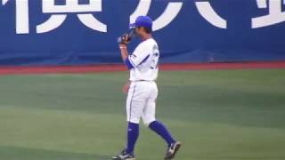 桑原将志（Kuwahara Masayuki）／桑原の守備／2017.5.25　横浜DeNAベイスターズ×中日ドラゴンズ　横浜スタジアム