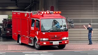 【江東区救助活動】真昼の住宅街からSOS！！化学車と指揮車が同時に現場へ向かう！　東京消防庁　城東消防署　緊急走行