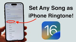 Download (iOS 16) How to set ANY Song as iPhone Ringtone - Free and No Computer! mp3