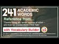 241 Academic Words Ref from 