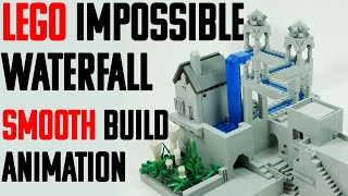 Lego Architecture - Impossible Waterfall - M C Escher - based on digital design by Alvitvel