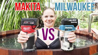 Milwaukee M18 Router Review | Makita 18v Router VS Milwaukee 18v Router