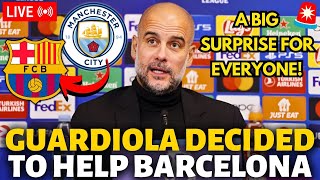 🚨URGENT! GUARDIOLA HAS JUST PARALYZED THE WORLD OF FOOTBALL! NOBODY EXPECTED! BARCELONA NEWS TODAY!