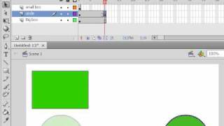 Flash CS4 Tutorial Course Key Frames Shortcuts - Lesson 22