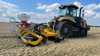 Grange 6m Low Disturbance Toolbar (LDT) and Removable Packer Roller establishing OSR