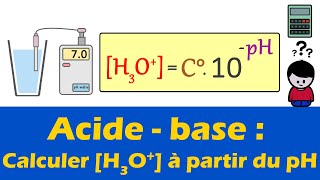 Relation entre [H30+] et pH (acide-base) | Physique Chimie | Lycée