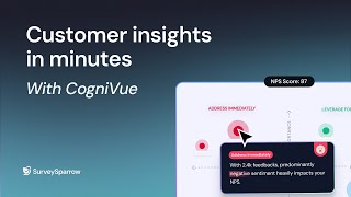 CogniVue by SurveySparrow: AI-powered text analytics for smarter business decisions