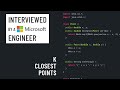 Java interview with a Microsoft engineer: K closest points