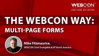 The WEBCON Way | Multi-Page Forms in WEBCON BPS