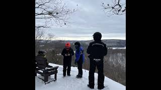 Snowmobiling in Haliburton Forest-2025 #winter #backcountry #snow#snowmobile@Haliburton