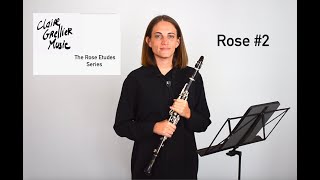 32 Rose Etude No.2 for clarinet  -  The Rose Etudes Series by Claire Grellier