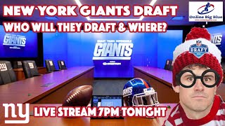 New York Giants Draft Live Stream Tonight 7:00pm (EST) Where will the Giants fin