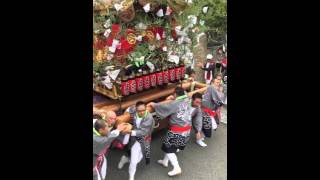 公智神社秋祭り 2015 だんじり 上山口