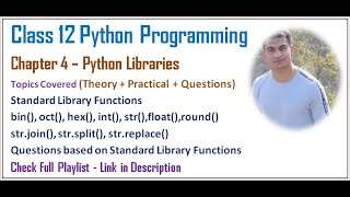 Python Libraries | Class 12 Computer Science with Python (Video 27)