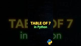 Learn how to print the multiplication table of any number in Python with just a few lines of code!