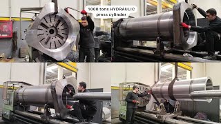 1000 TONS HYDRAULIC CYLINDER MANUFACTURING | Lathe Manufacturing Process