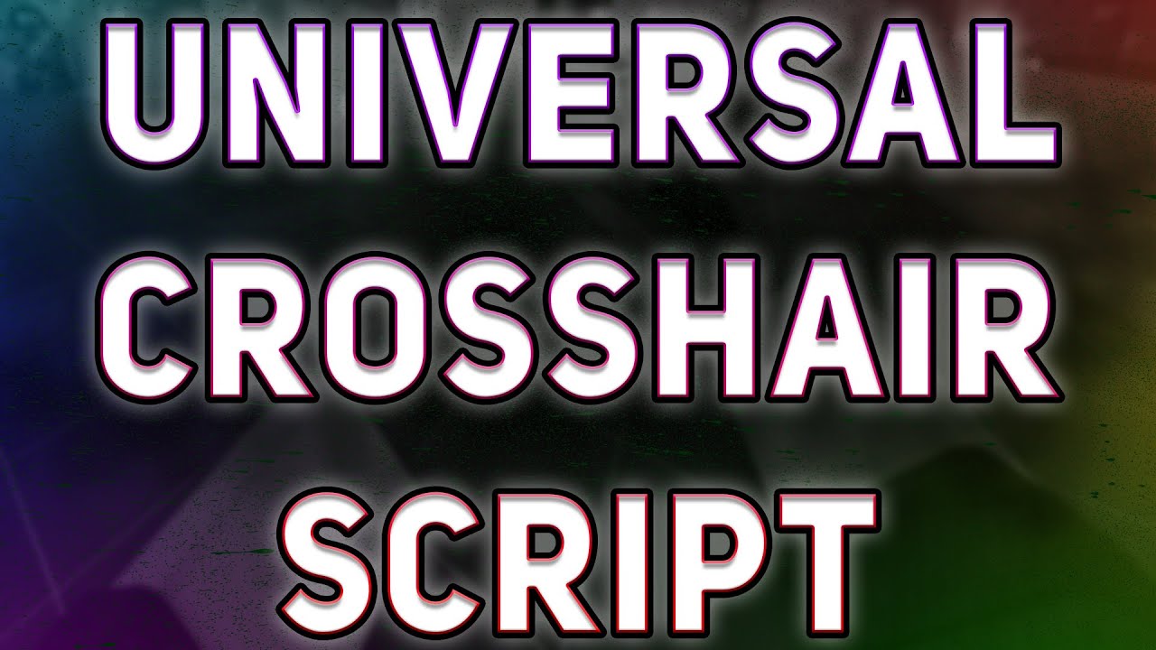 Universal Crosshair Roblox Script - YouTube