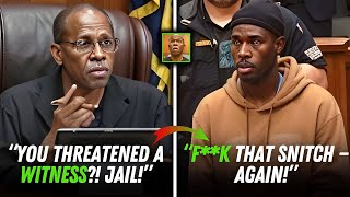 Courtroom Erupts as Defendant Accused of Threatening Witness!