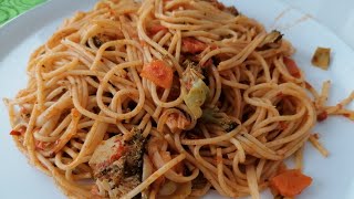 Sebzeli Makarna Brokolie ve Havuçlu Makarna tarifi Nudel mit Gemüse Brokolie Möhren Vegan/Nudel 🍝🍝🥦🥕