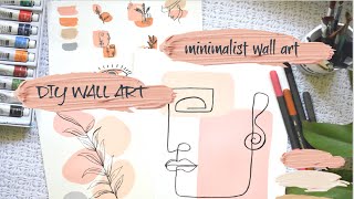 DIY Wall Art // Minimalist wall art for home