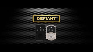 Defiant Compact Touch Deadbolt Programming