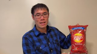 American Eats Canadian Ketchup Chips for the First Time