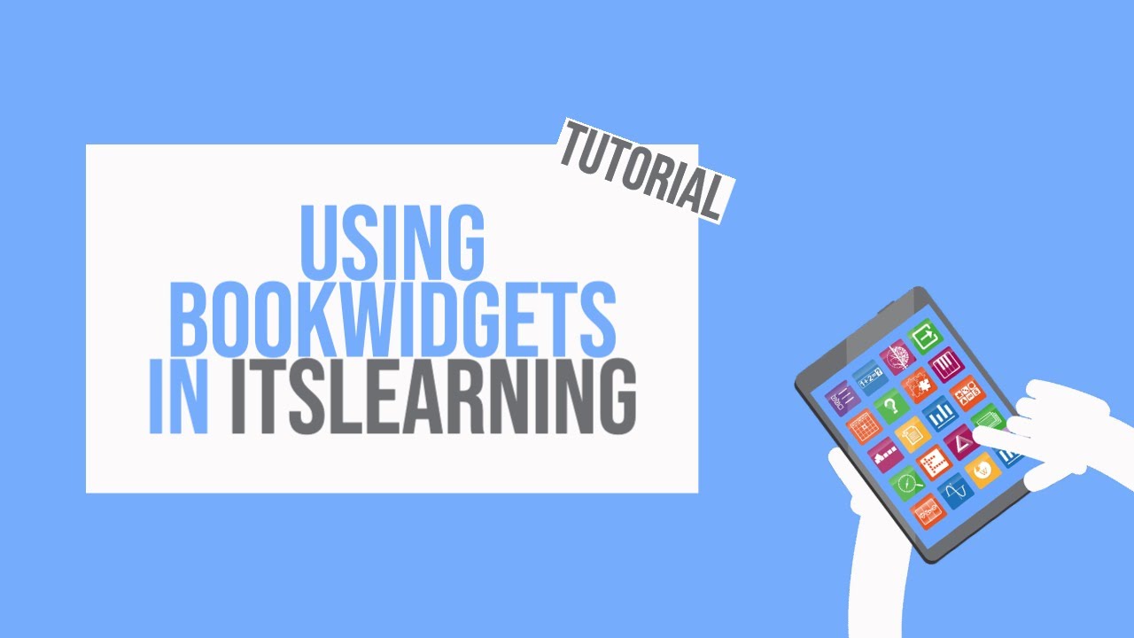 Start With Bookwidgets In Itslearning Tutorial Youtube