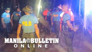 PNP personnel conducts forced evacuation in Gonzaga, Cagayan due to 'Maring'