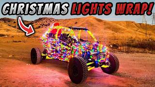 I wrapped my $50,000 Polaris RZR PRO R in Christmas lights!