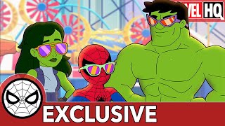 Spidey & She-Hulk Smash Sandcastles! | Marvel Super Hero Adventures - From Hulk to Eternity | SHORT