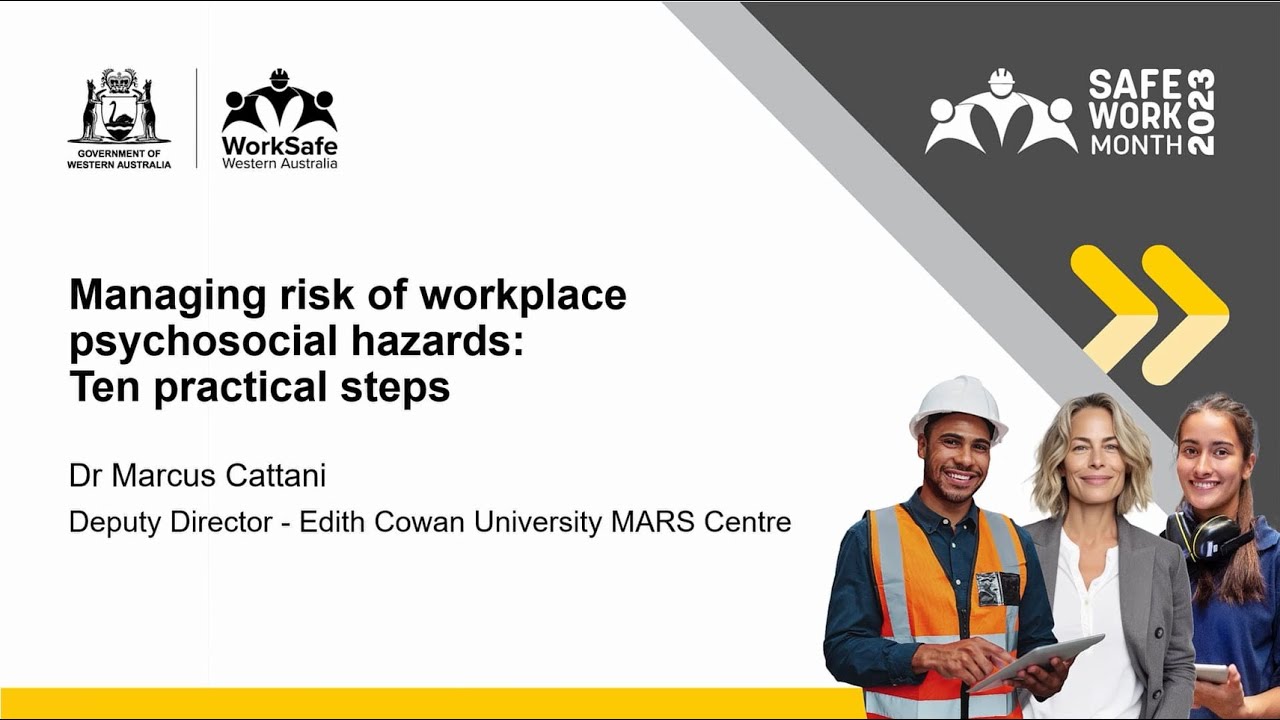 Psychosocial Hazards Forum - Managing Risk Of Workplace Psychosocial ...