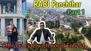 Royal Enfield offroad ride to Rabi// Damak to Rabi// Family vlogs//Rabi Panchthar Series PART-1(4k)