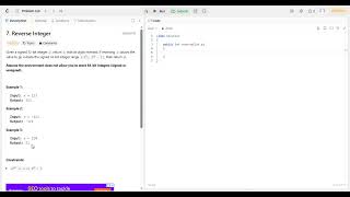 7. Reverse Integer | Java | Leetcode | Number Theory | Fundamentals