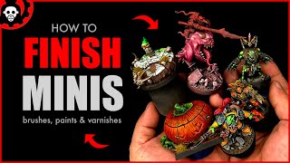 HOW to paint Miniatures | Finishing Touches for Miniature Painting