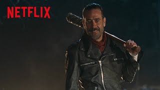 革ジャン\u0026バット - 極悪ニーガンの初登場シーン | ウォーキング・デッド | Netflix Japan