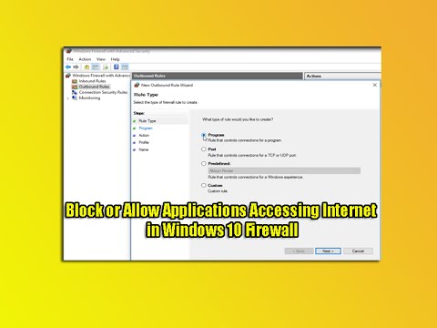 Block or Allow Applications Accessing Internet in Windows 10 Firewall Block or Allow Applications Accessing Internet in Windows 10 Firewall