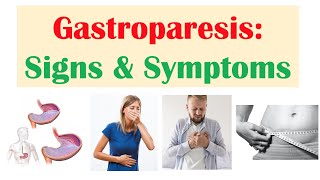 Gastroparesis Signs & Symptoms (ex. Nausea, Abdominal Pain, Weight Loss)