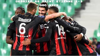 Debrief AS Saint-Étienne 1-3 OGC Nice 7e Journée de Ligue 1 2020/2021