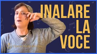 Inalare la voce: what does it mean?